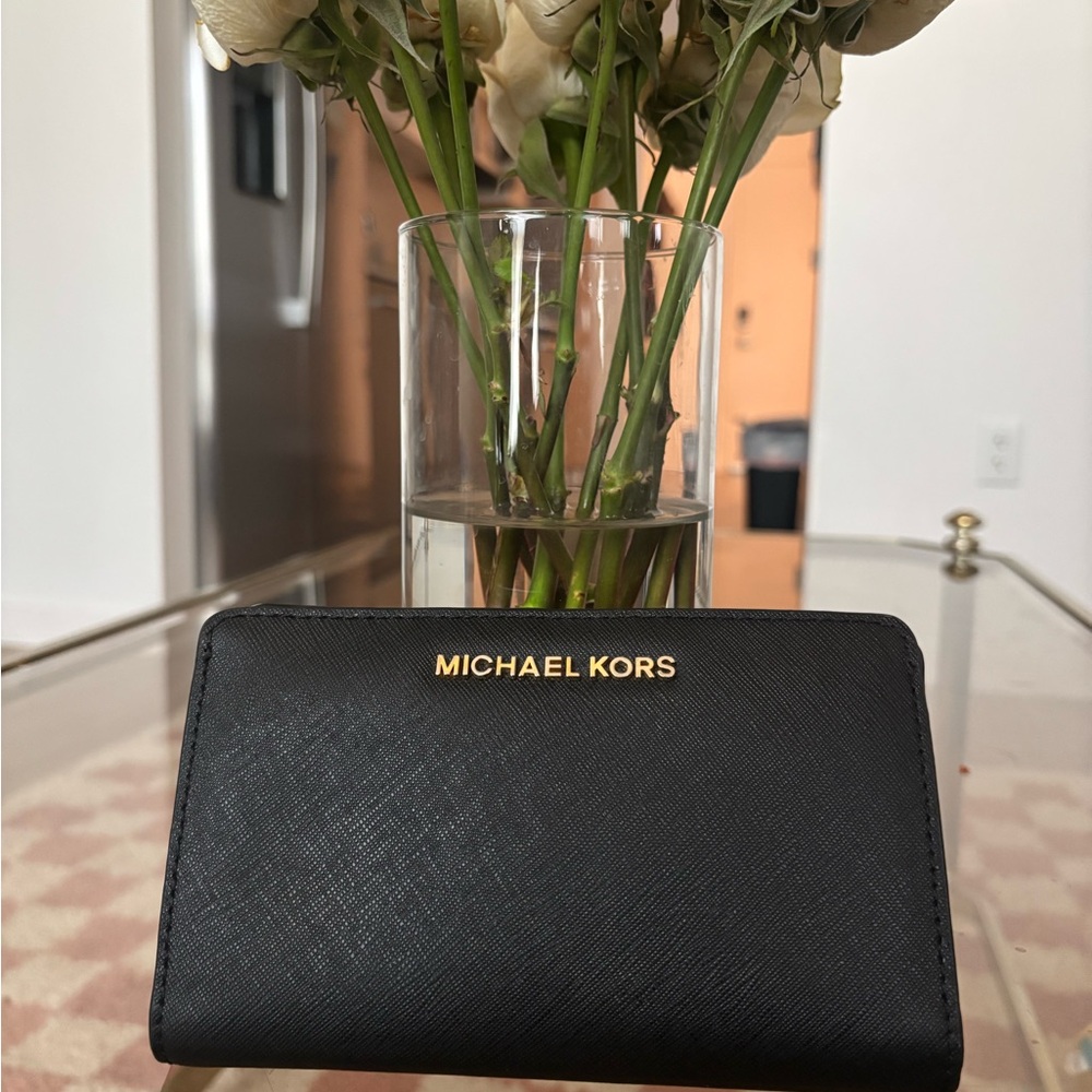 Michael Kors Large Black Slim Wallet